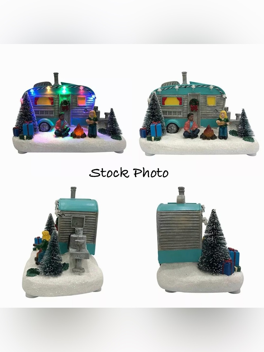 St. Nicholas Square Camper Light Up Campfire Christmas Village 2024 NEW - Picture 8 of 8